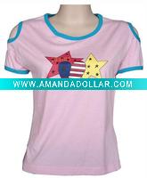 Wholesale lady's fashion t-shirt