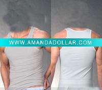 Wholesale 100% cotton Men's vest