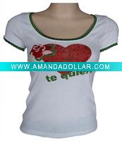 Wholesale lady's fashion t-shirt