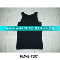 Wholesale stock men black vest /men sleeveless vest stocklots