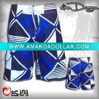 Wholesale Men's new short 100% polyester printed customized board shorts