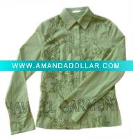 Wholesale Men's EMB shirts, 100%cotton.