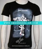 Men's short sleeve plain t-shirt