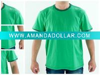 Wholesale men's round neck print short sleeve knitting t shirt