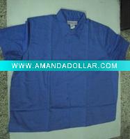 Wholesale Cotton twill blouse with plain dyed