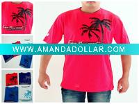 Wholesale men's round neck print short sleeve knitting t shirt