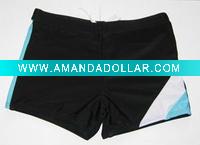 Men striaight angle swim trunks