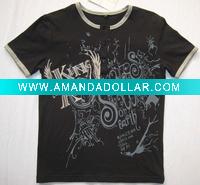 Wholesale zzh070 2011 newest Men's printed t shirt with magic print
