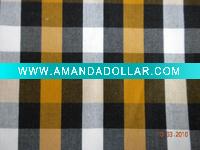 Wholesale Acrylic Cotton Blended With Brushed Twill Plaid Fabric ( for winter men'-shirt)