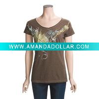 Wholesale 100% organic cotton / bamboo& organic cotton t shirt fashion style