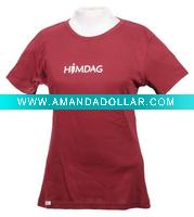 Wholesale 100% organic cotton / bamboo& organic cotton t shirt fashion style