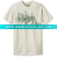 Wholesale 100% organic cotton / bamboo& organic cotton t shirt fashion style