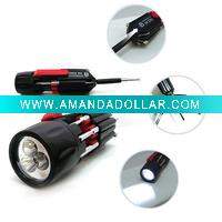 Wholesale 8 in 1 screw driver Torch L08-1041