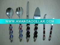 Zip cutlery with beads handle