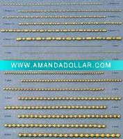 Wholesale gold plated bead chain supplier