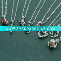 Wholesale 2011 Fashion jewelry,Silver Rhinestone Beads Necklace