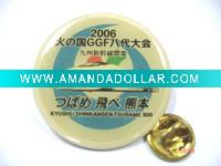 Wholesale metal badge with button