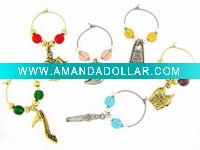 Wholesale wine glass charm