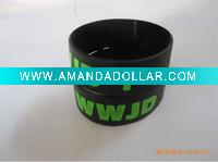 Wholesale 2011 promotional width silicone bracelet