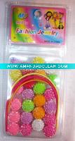 Wholesale fashion plastic bead elastic hairband for kids