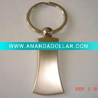 Wholesale Metal pearl nickel plated key chain