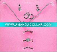 2011 Fashion jewelry,Silver Rhinestone Beads Necklace