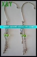 Wholesale Large Cuff Hook Earrings With Chain & Beads
