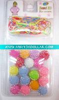 Wholesale fashion elastic bead hair band for kids africa