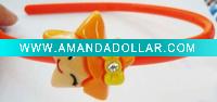 Wholesale fashion cute plastic handmade hairbands for kids