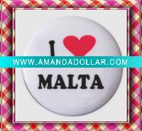 Wholesale I LOVE Malta Badge for travelling