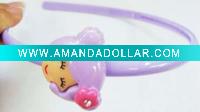 Wholesale popular cute china doll plastic hair hairband for kids