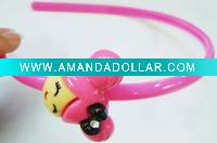 Wholesale fashion cute plastic handmade hairbands for kids
