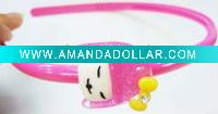 Wholesale fancy cute plastic hair hairbands for kids