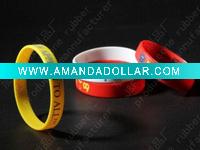 Wholesale sporty Hot-sell printed silicone bracelet
