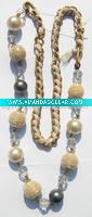 Wholesale Glass beads around Jewelry Necklace