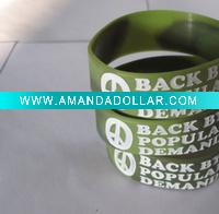 Wholesale 2011hot sell promotional width silicone bracelet