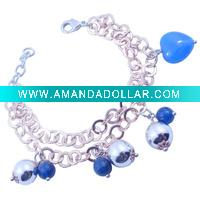 Wholesale Top Grade Copper Turquoise Heart Bracelet