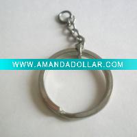 28mm flat iron key chain
