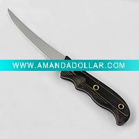 Wholesale Bead blast Fishing knife with Micarta handle--F-22