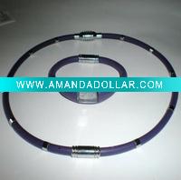 Wholesale various shapes silicone power necklace