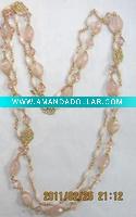 pink beaded necklace