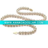 Wholesale Fashion Natural Freshwater Pearl Necklace Set