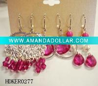 plastic bead earring