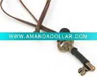 Wholesale Necklace accessoires Leather charm