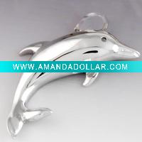 Wholesale MYSHINE sterling silver dolphin charm