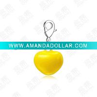 Wholesale Fashion lovely charms ,clourful heart charms