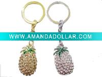Wholesale Fashion engraved fruit key chain Handbag charms