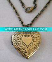 Wholesale necklace N0032 charm jewerly | locket pendant and chain