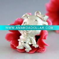 Wholesale low price sterling silver charm pig pendant
