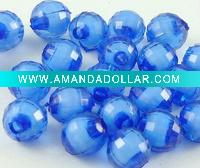 Acrylic Disco Ball White Core Beads !!Assorted colors!!